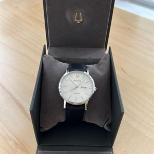 Bulova Men's Classic Leather Automatic Watch - 96C130